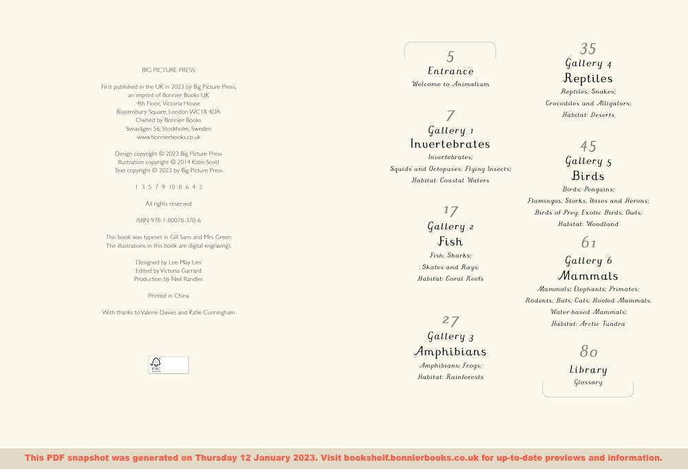 Animalium Junior Edition