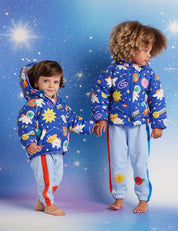 Dinos in Space Puffer Jacket