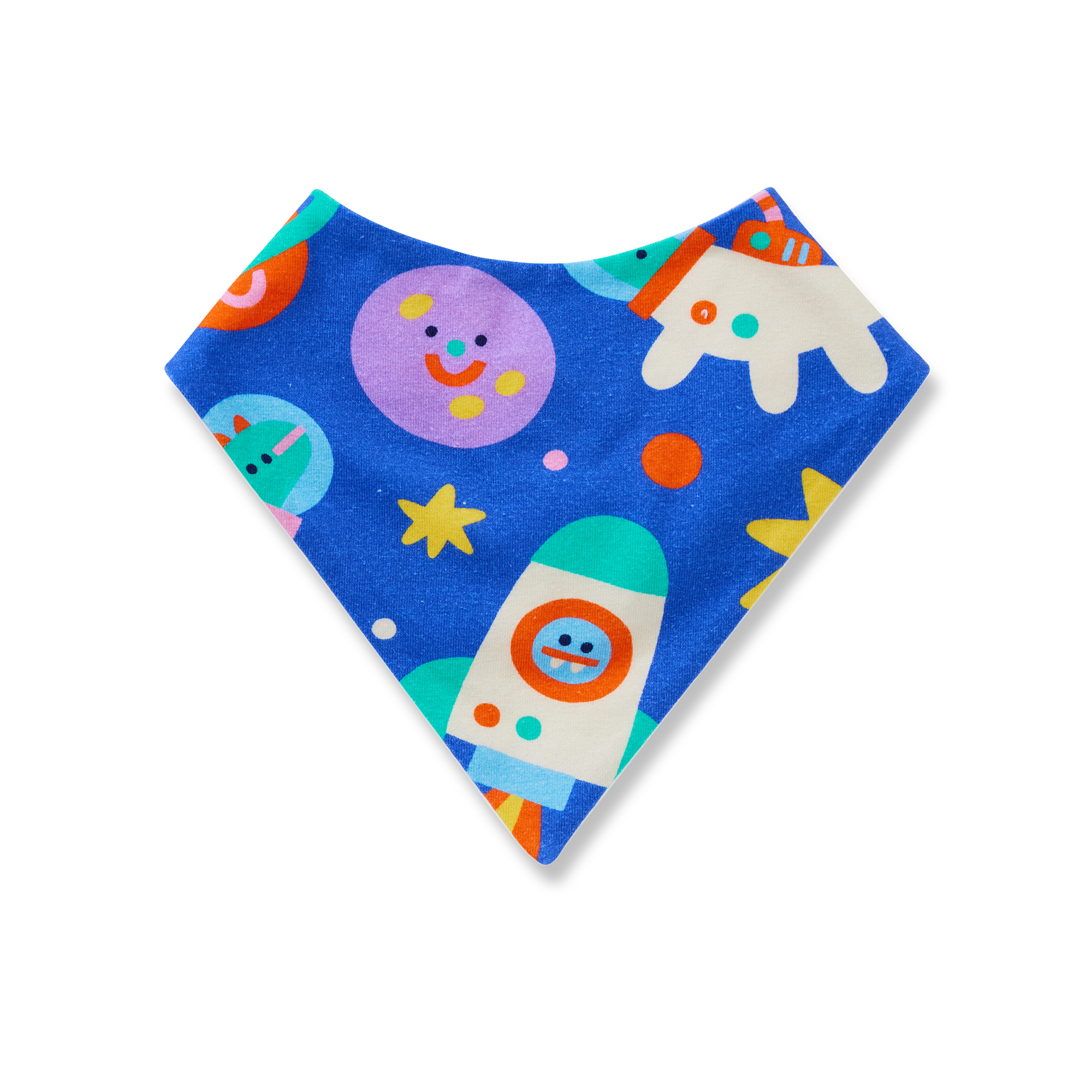 Dinos in Space Baby Bib