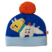 Dinos in Space Knit Beanie