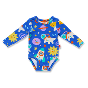 Space Dino Long Sleeve Bodysuit