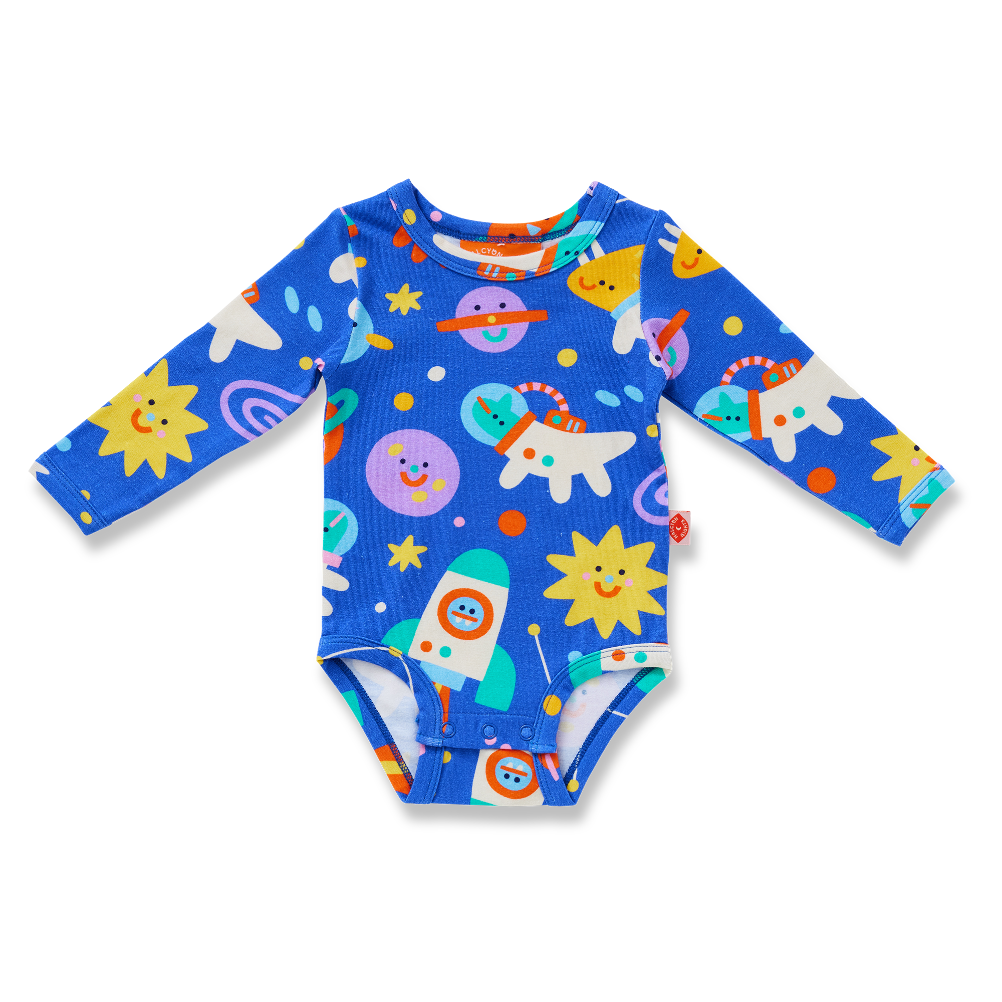 Space Dino Long Sleeve Bodysuit