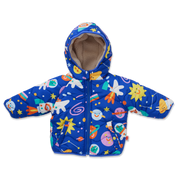 Dinos in Space Puffer Jacket