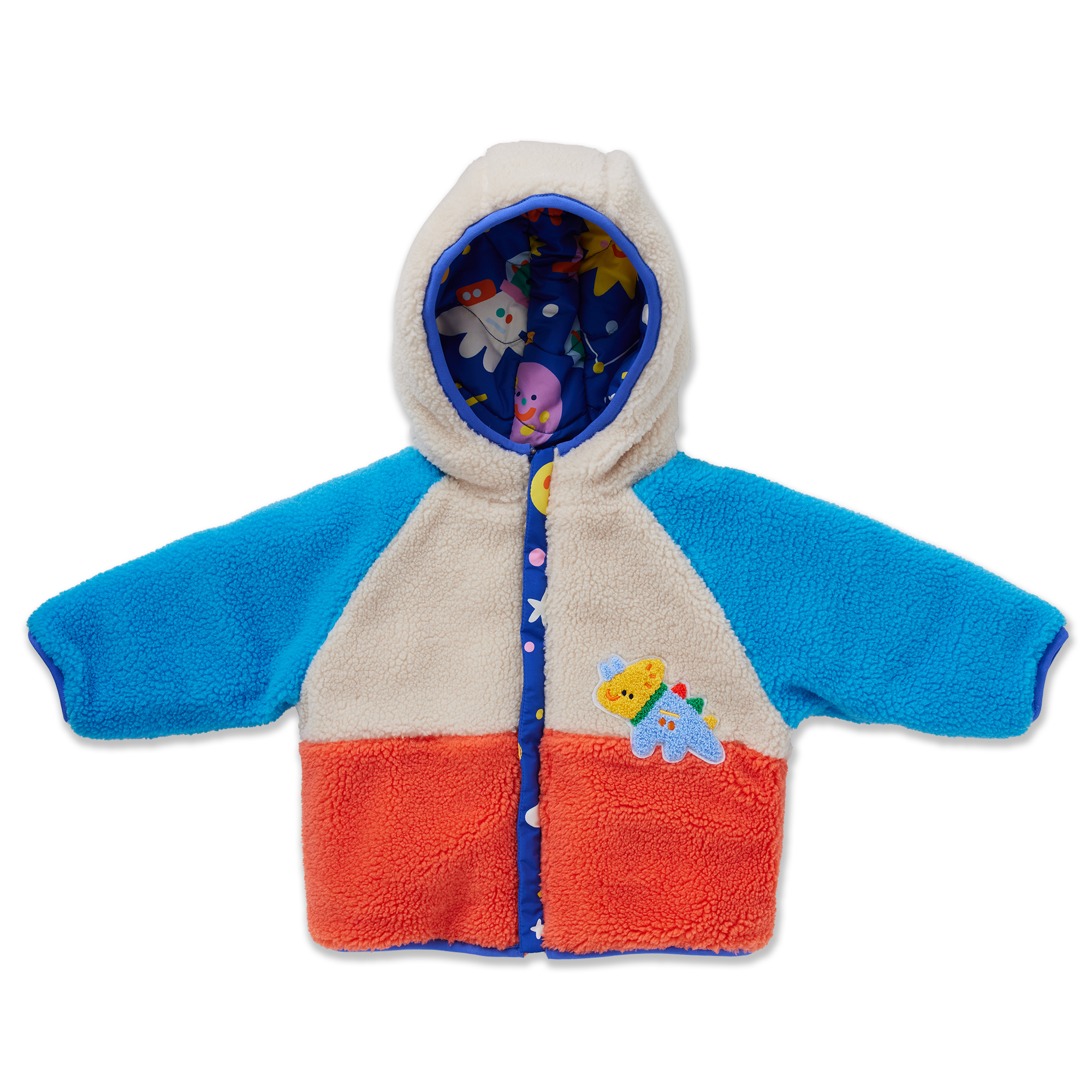 Dinos in Space Puffer Jacket