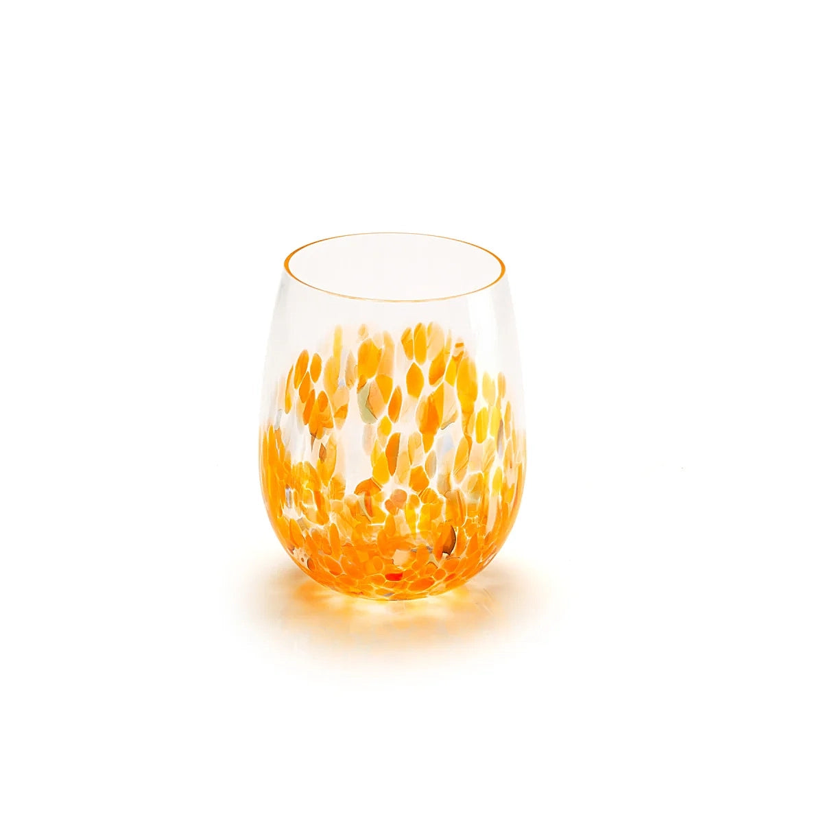 Orange Murano Drop Glass