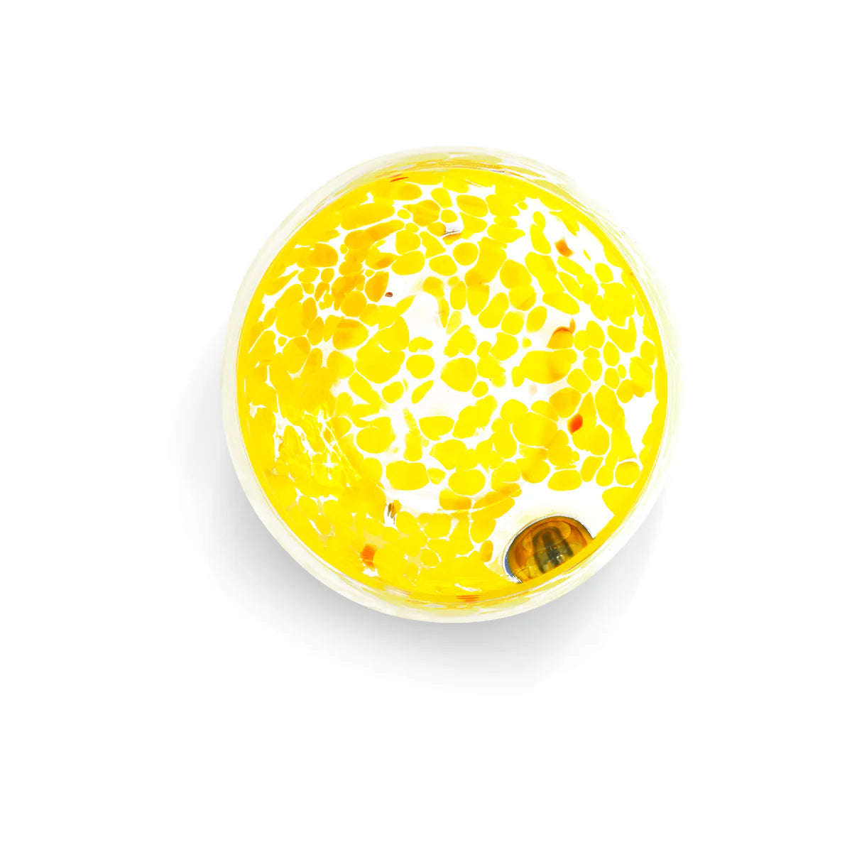 Yellow Murano Drop Glass