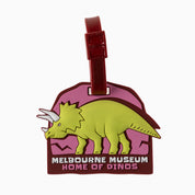 Home of Dinos Triceratops Bag Tag