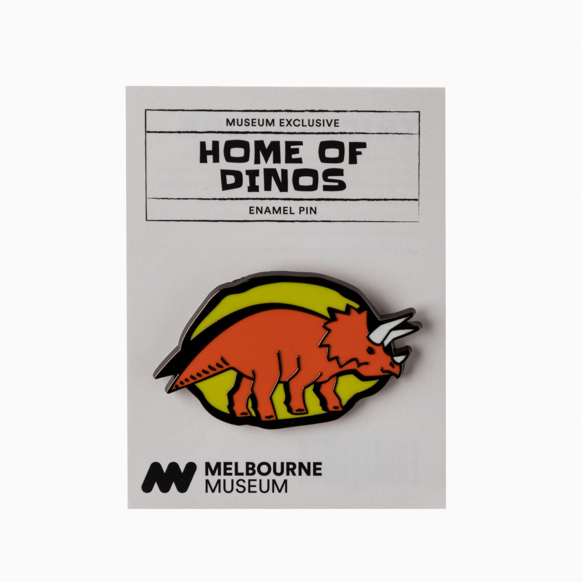 Home of Dinos Triceratops Pin