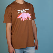 Home of Dinos Brown Triceratops Tee