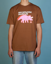 Home of Dinos Brown Triceratops Tee