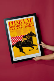 37 Wins Phar Lap Print - A2
