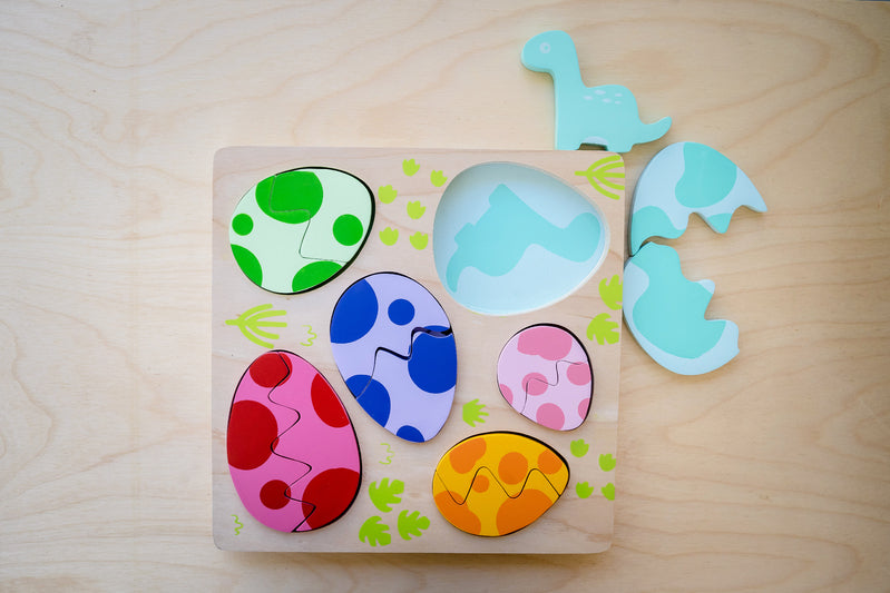 Egg and Dino Wooden Puzzle