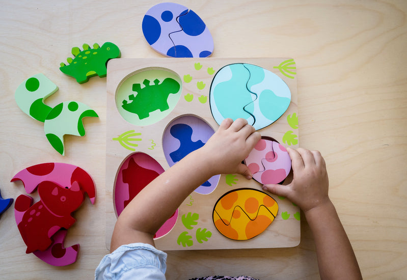 Egg and Dino Wooden Puzzle