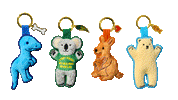 Kangaroo Plush Keyring