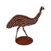Small Painted Metal Emus