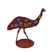 Small Painted Metal Emus