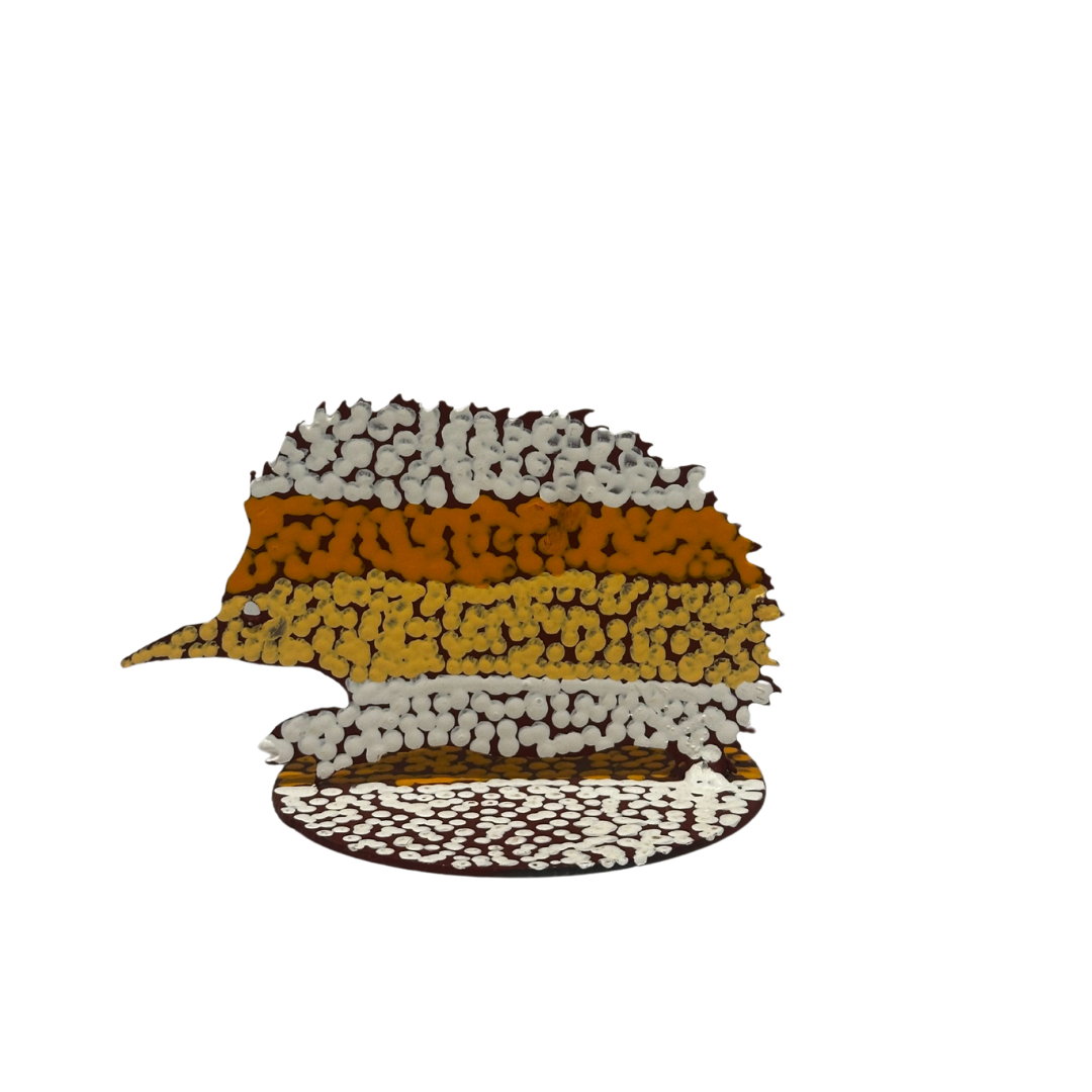 Small Painted Metal Echidnas
