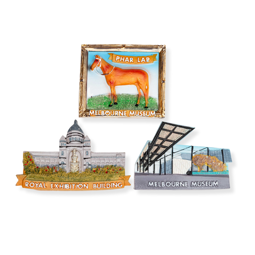 3D Museum Icons Magnets