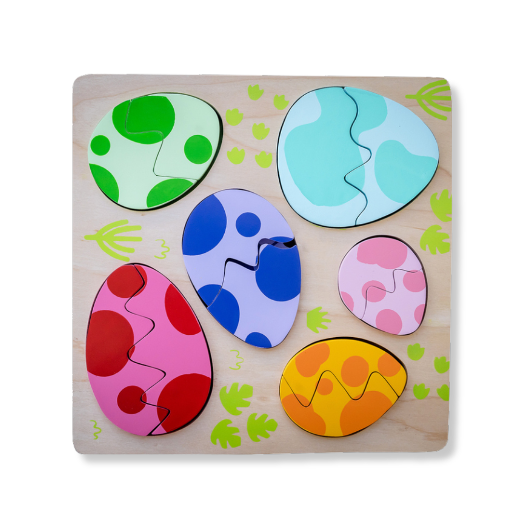 Egg and Dino Wooden Puzzle