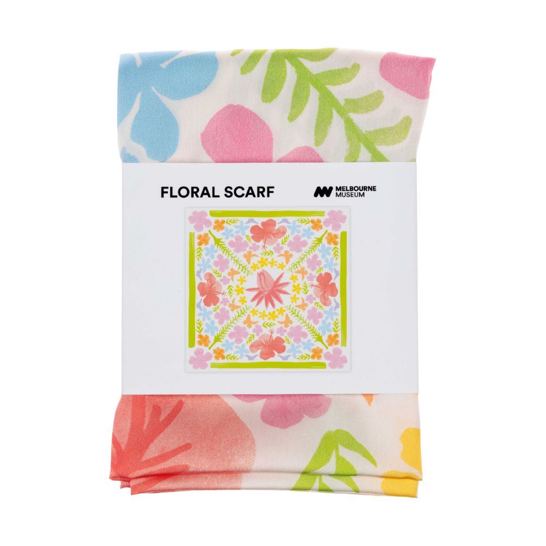 Our Wondrous Planet Exhibition Silk Scarf
