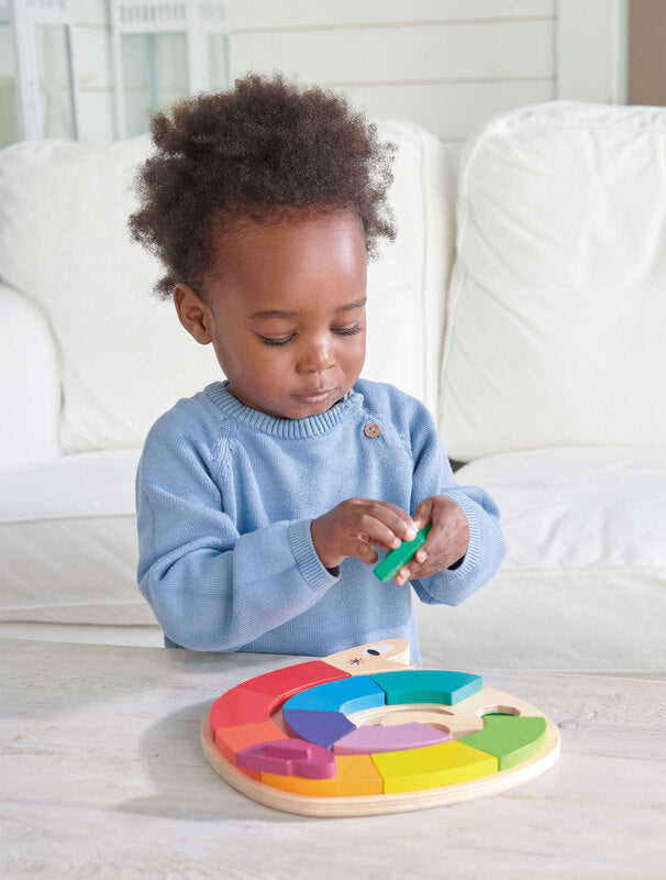 Colour Me Happy Wooden Worm Puzzle