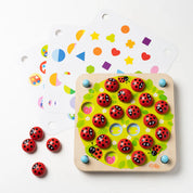 Ladybug's Garden Wooden Interactive Memory Game