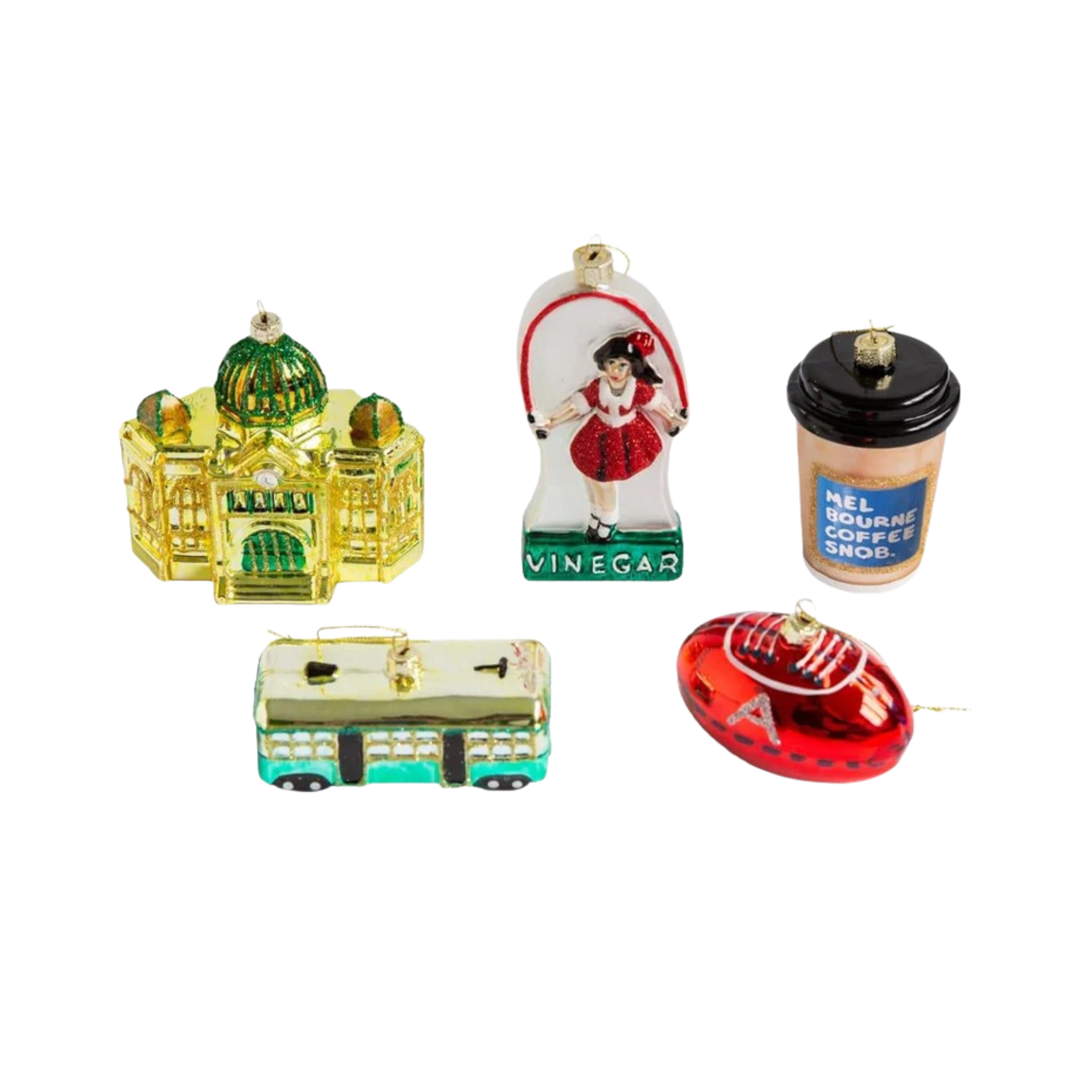 Iconic Melbourne Glass Ornaments