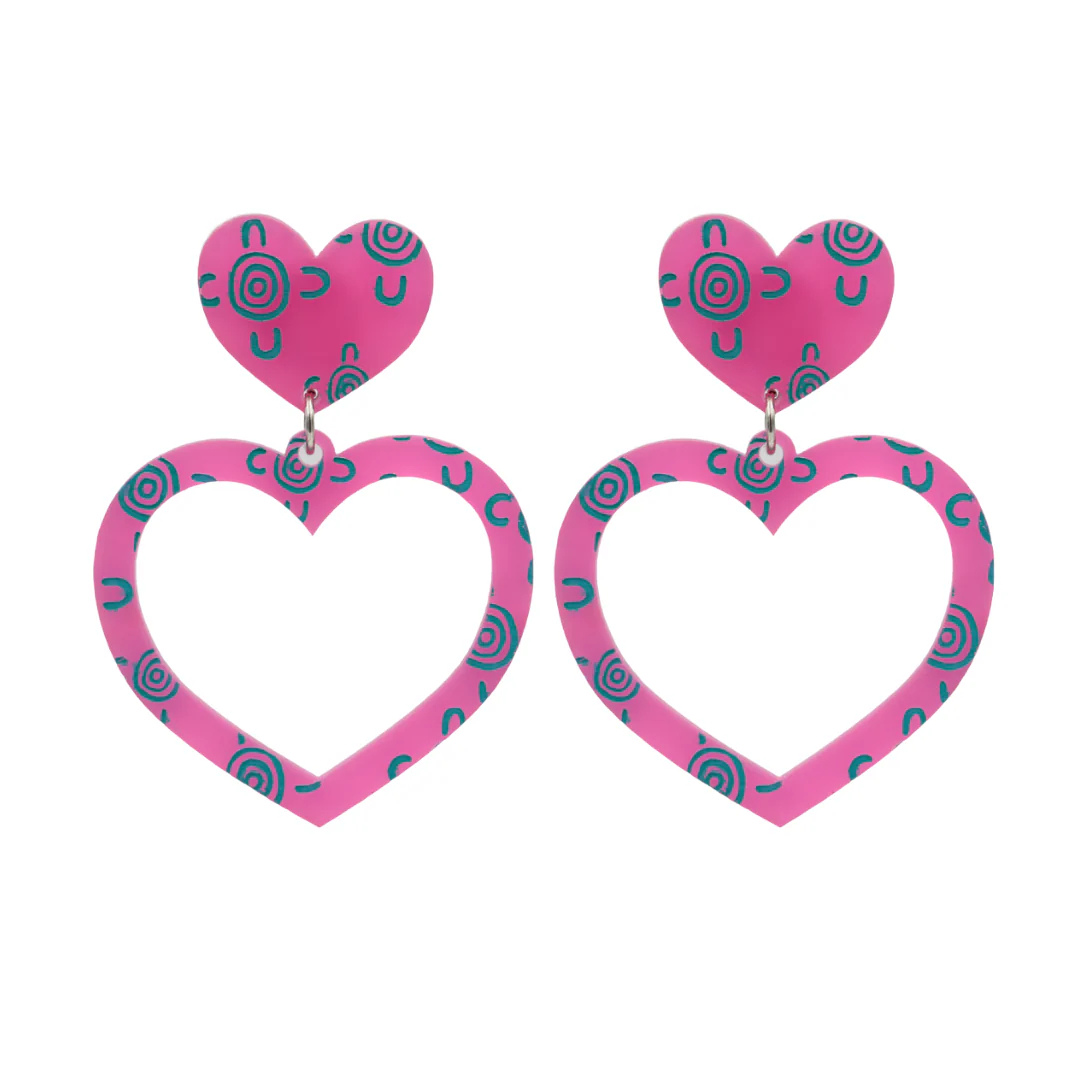 Meeting Place Heart Hoop Earrings