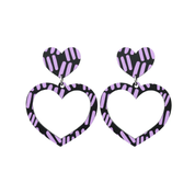 Markings Heart Hoop Earrings