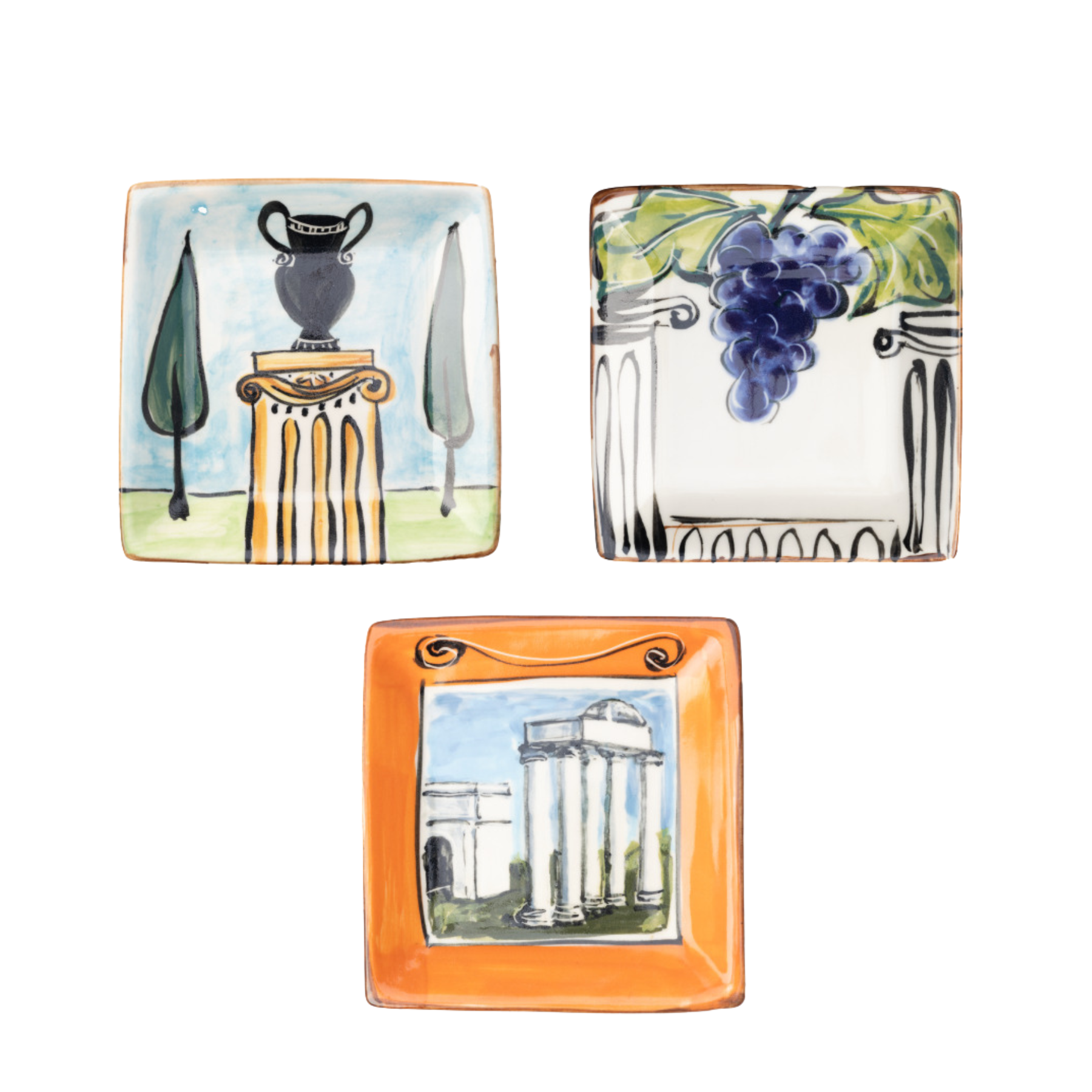 Rome Ceramic Square Plate