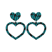 Markings Heart Hoop Earrings