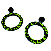 'Woman' Hoop Earrings