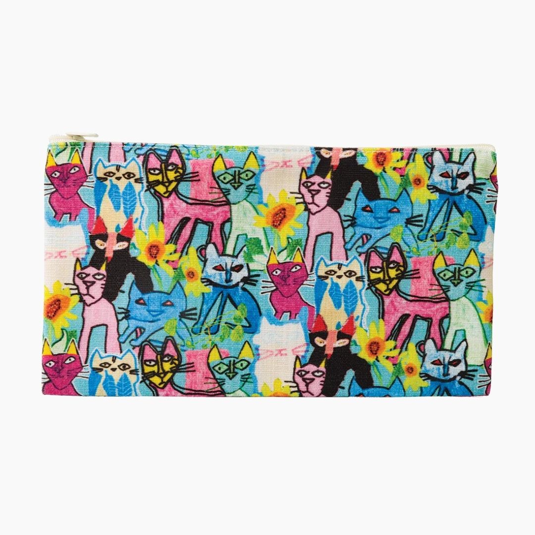 Louise All Over Cats Zip Bag