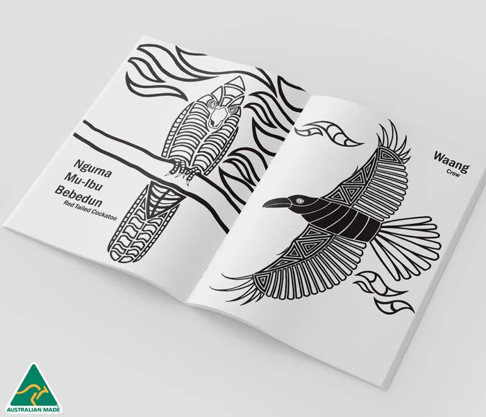 Dancing Wombat Colouring Book