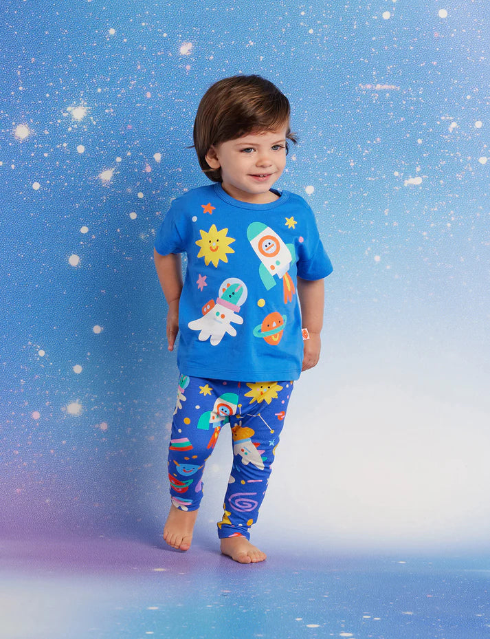 Dinos in Space Baby Leggings