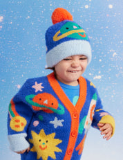 Dinos in Space Knit Beanie