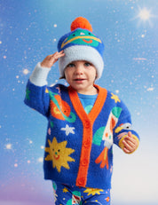 Dinos in Space Knit Beanie