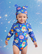 Space Dino Long Sleeve Bodysuit
