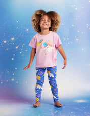 Dinos in Space Pink Tee