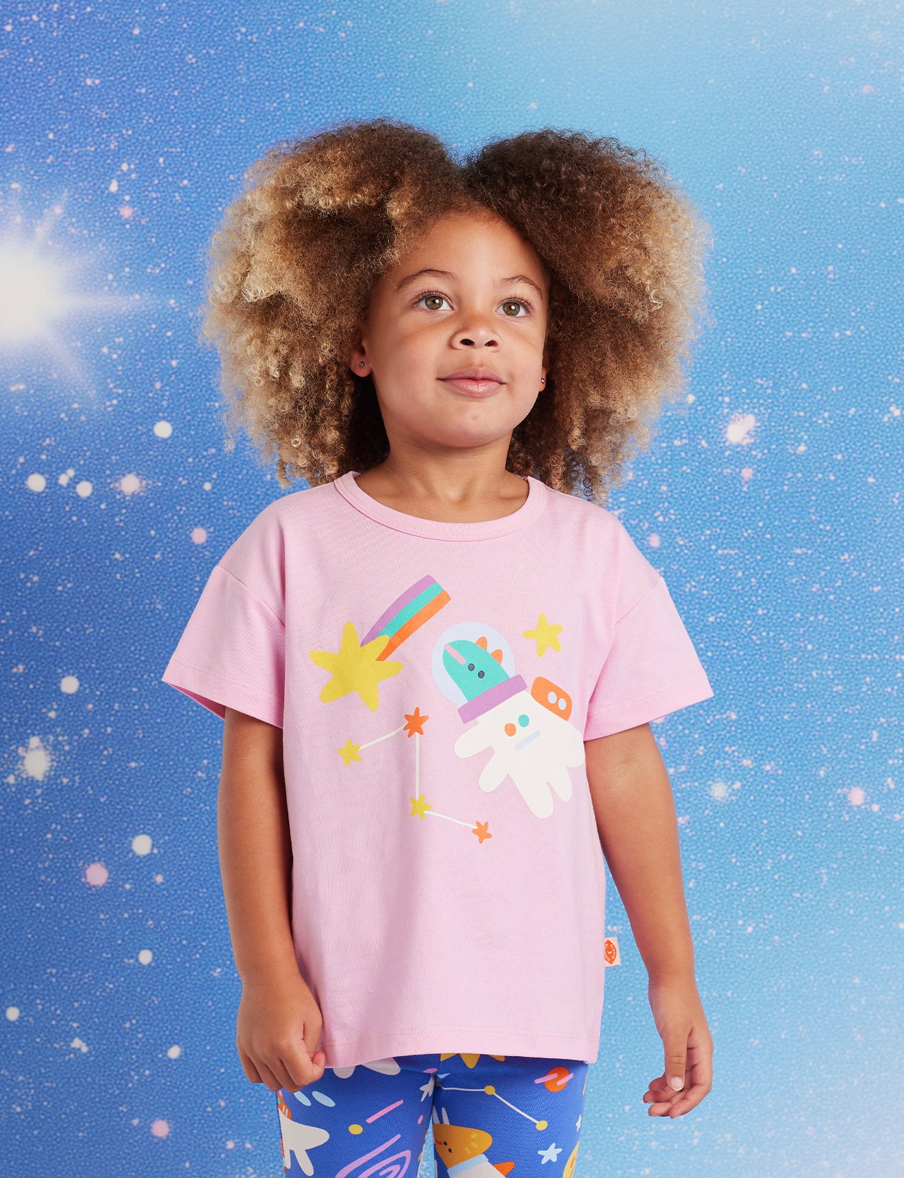 Dinos in Space Pink Tee