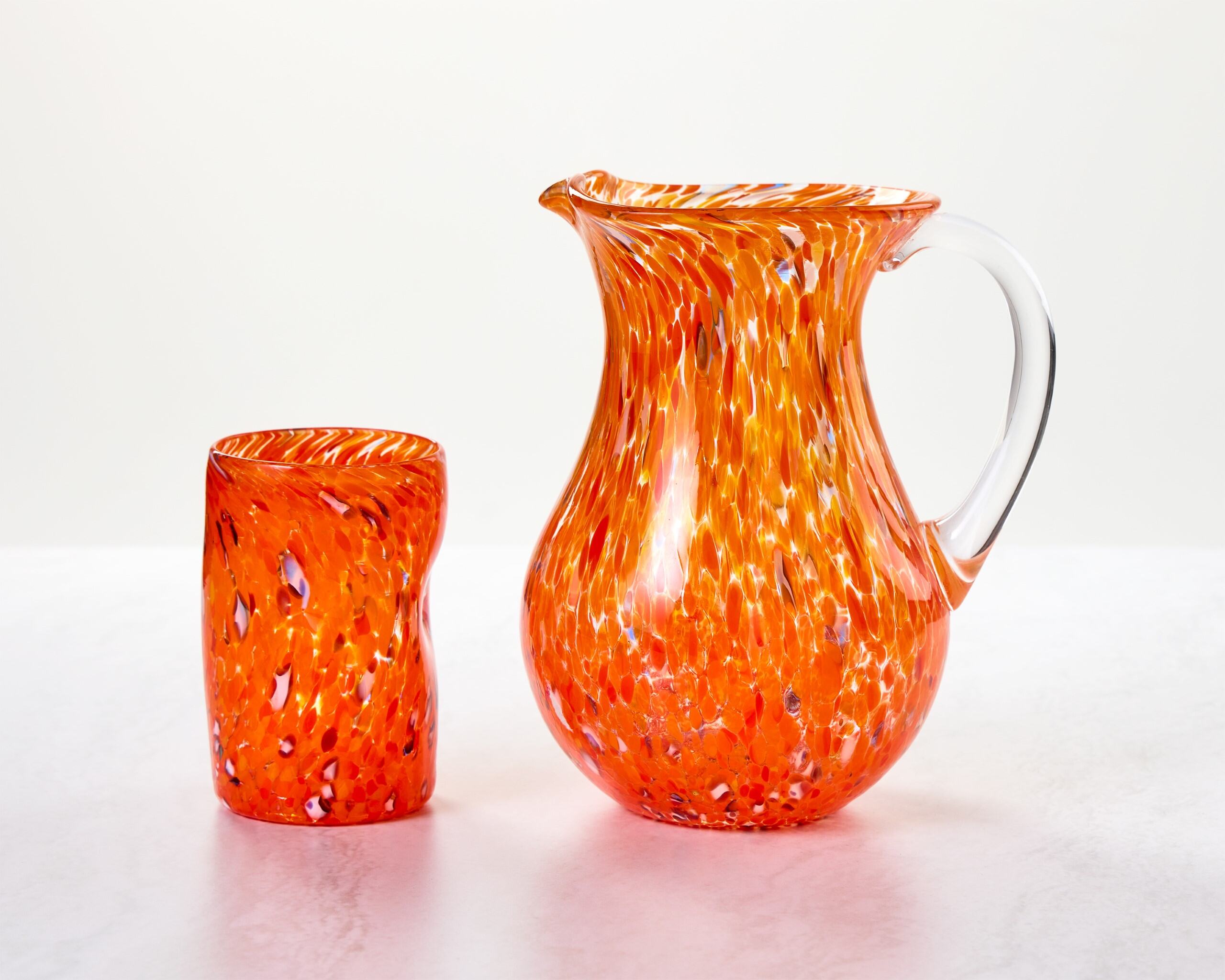 Orange Murano Glass Go.To Jug
