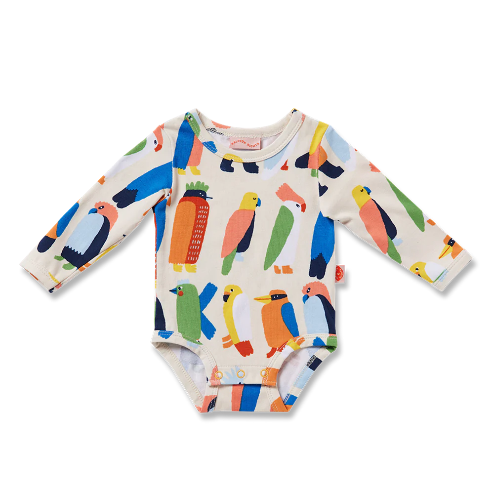 Flamin' Galahs Long Sleeve Bodysuit – Museums Victoria Store