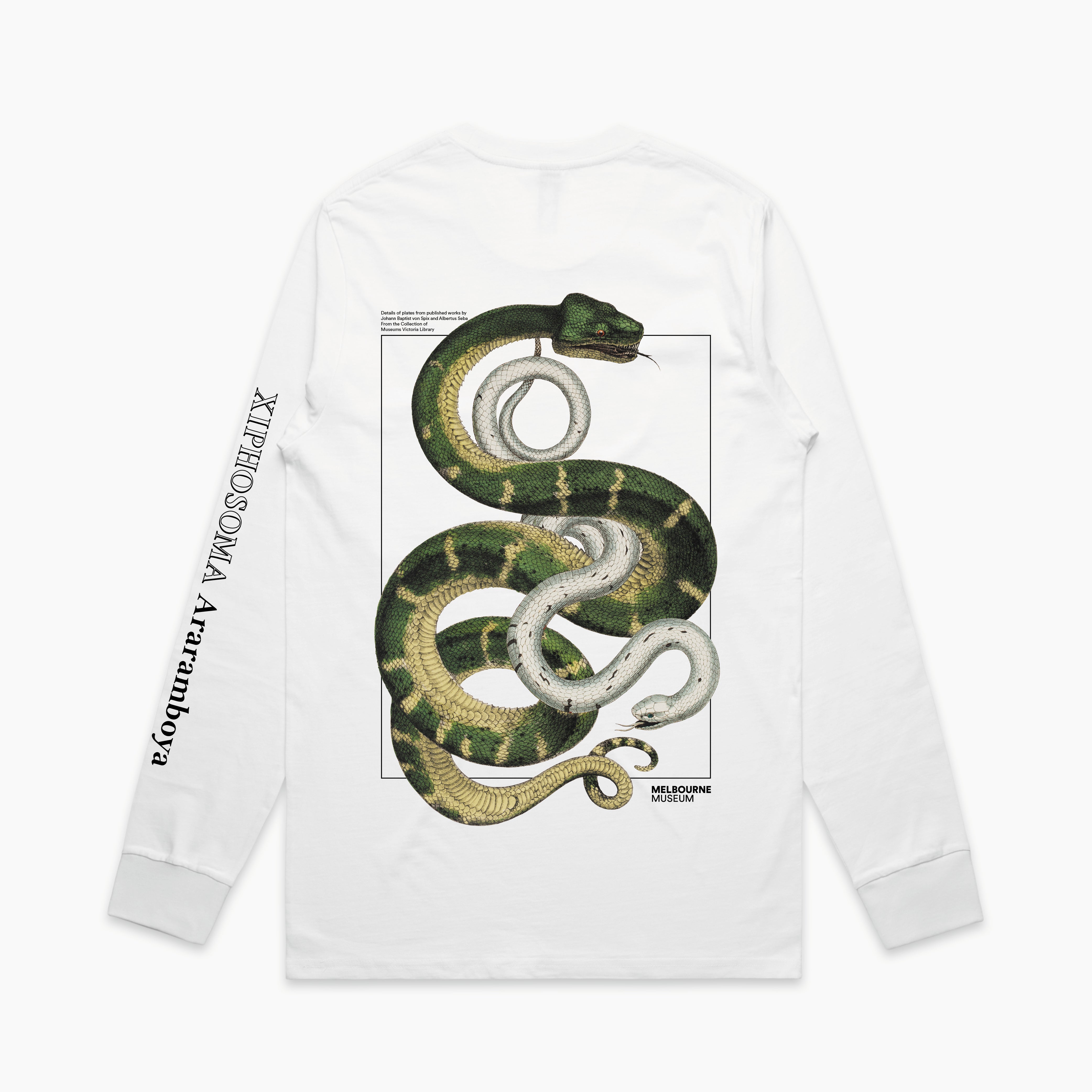 Snake Long Sleeve Tee – Museums Victoria Store Snake Long Sleeve Tee – Museums Victoria Store