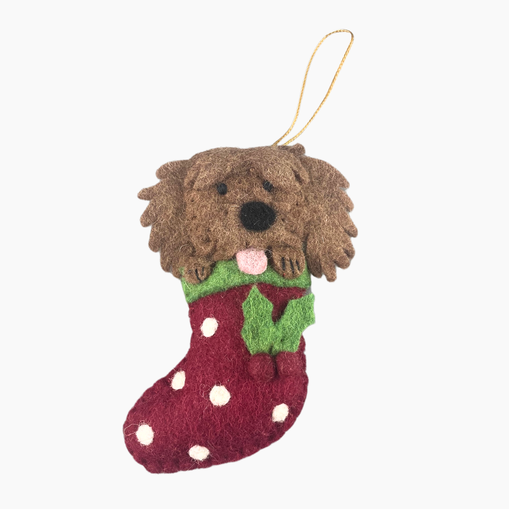 Stocking Cavoodle Dog Ornament