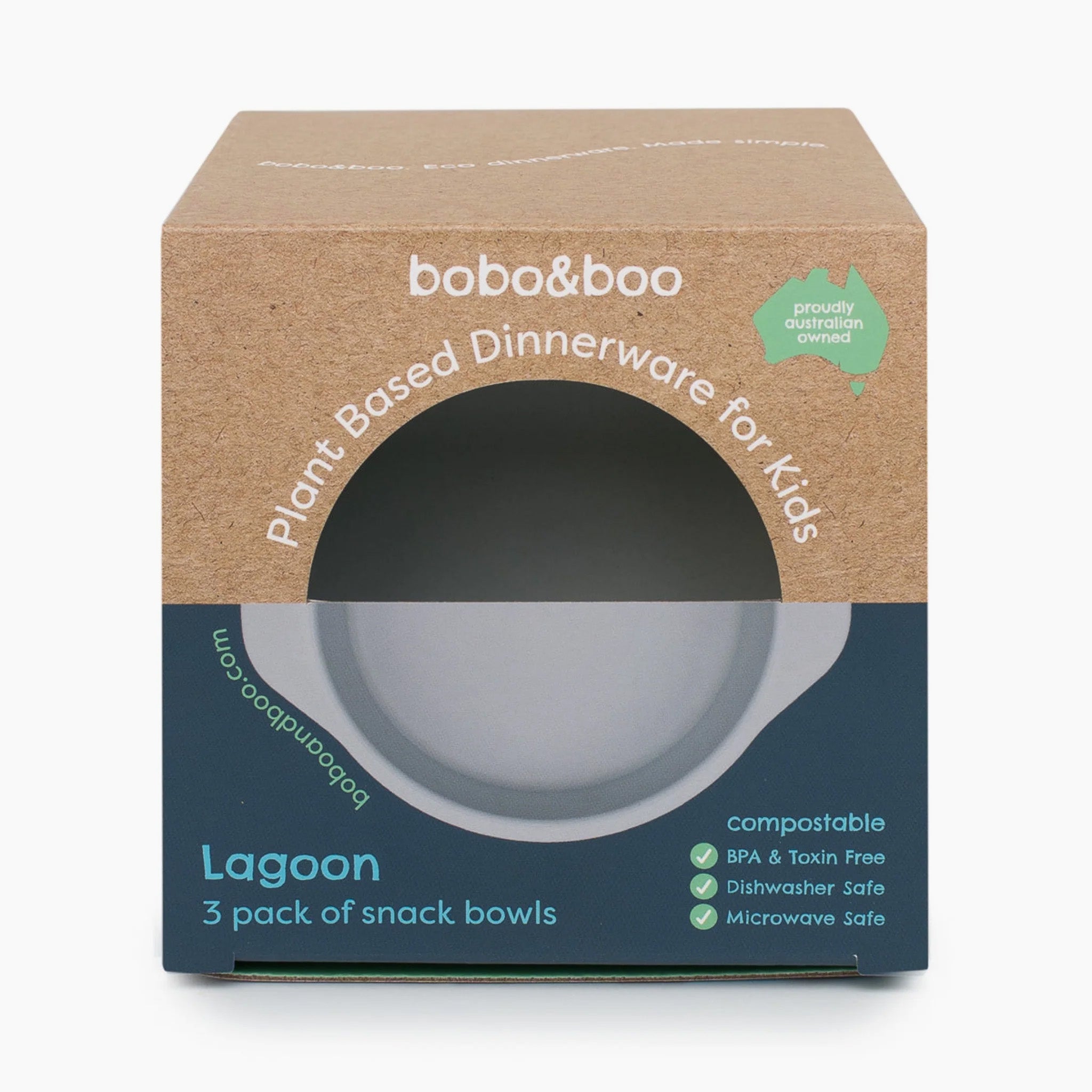 3 Pack Plant-Based Snack Bowls - Lagoon