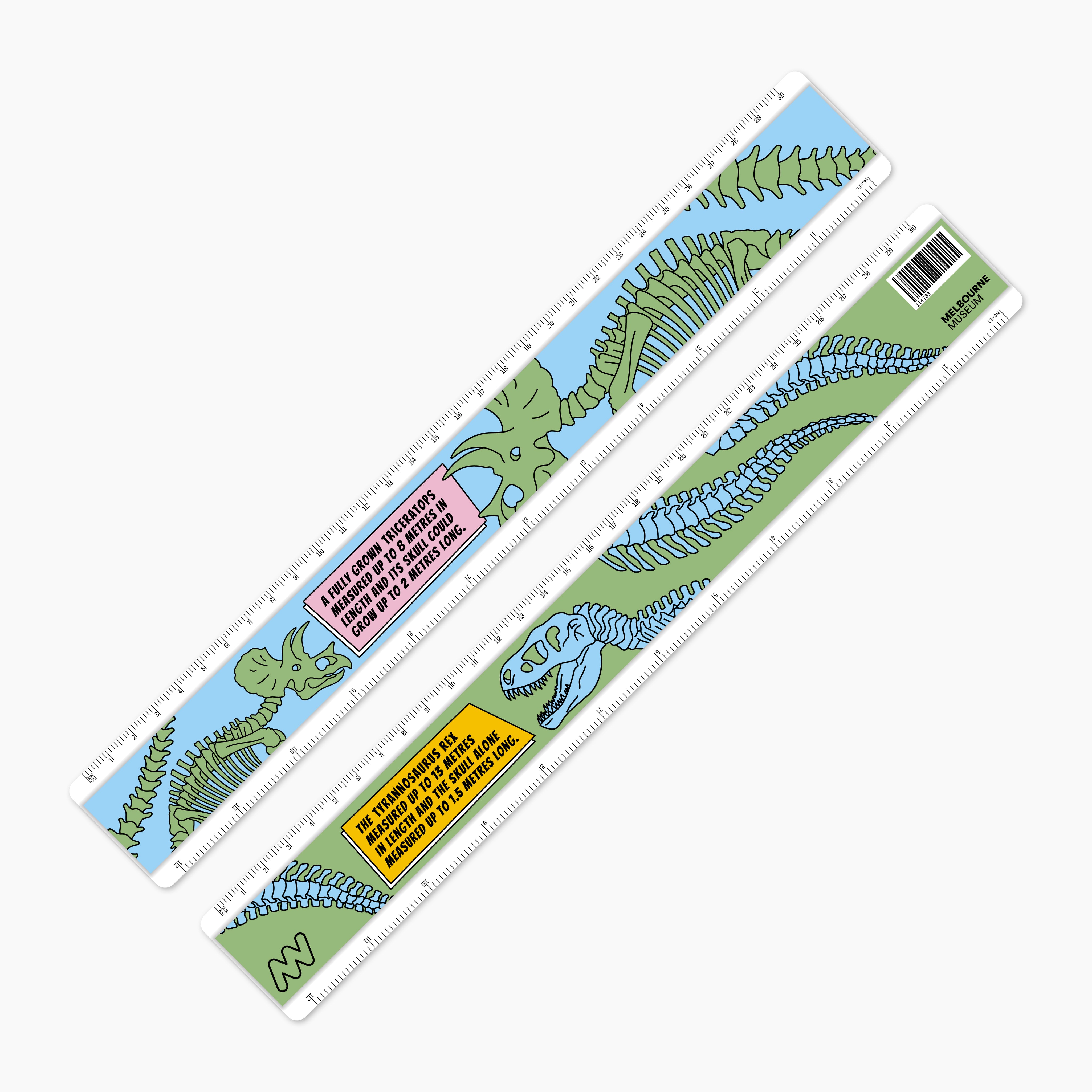 Melbourne Museum 30cm Dinosaur Ruler