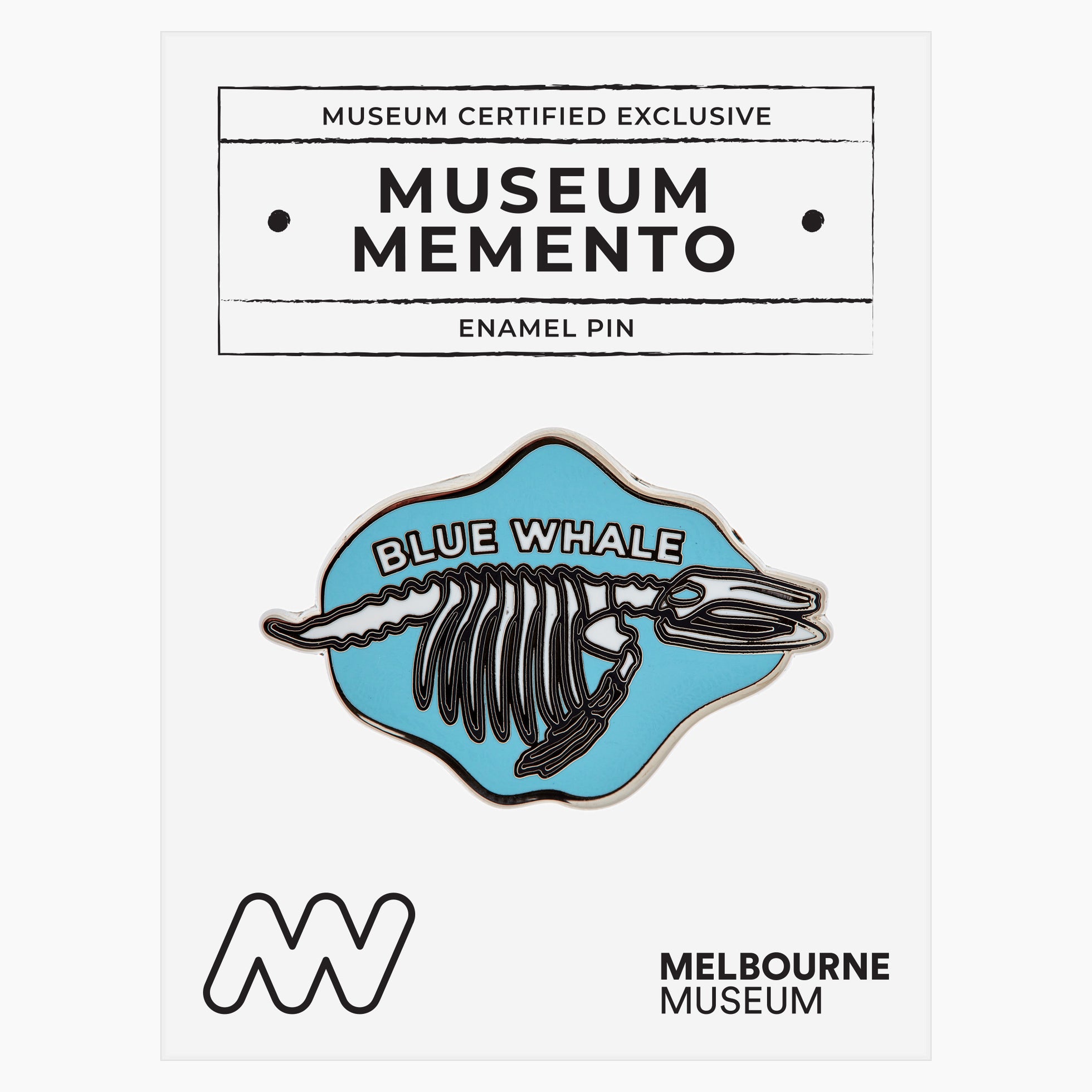 Blue Whale Skeleton Enamel Pin – Museums Victoria Store