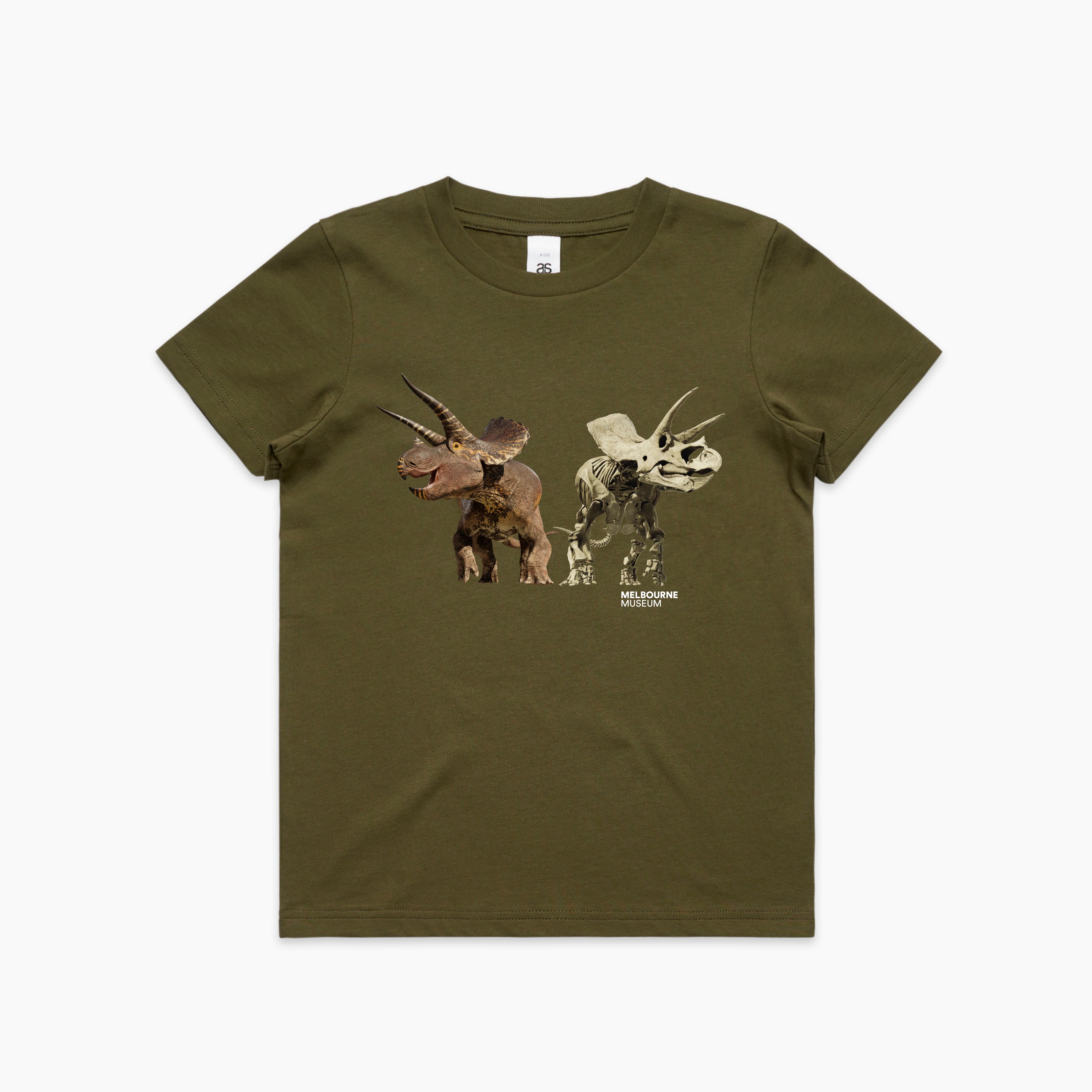 Melbourne Museum Palaeo Triceratops Kids Tee