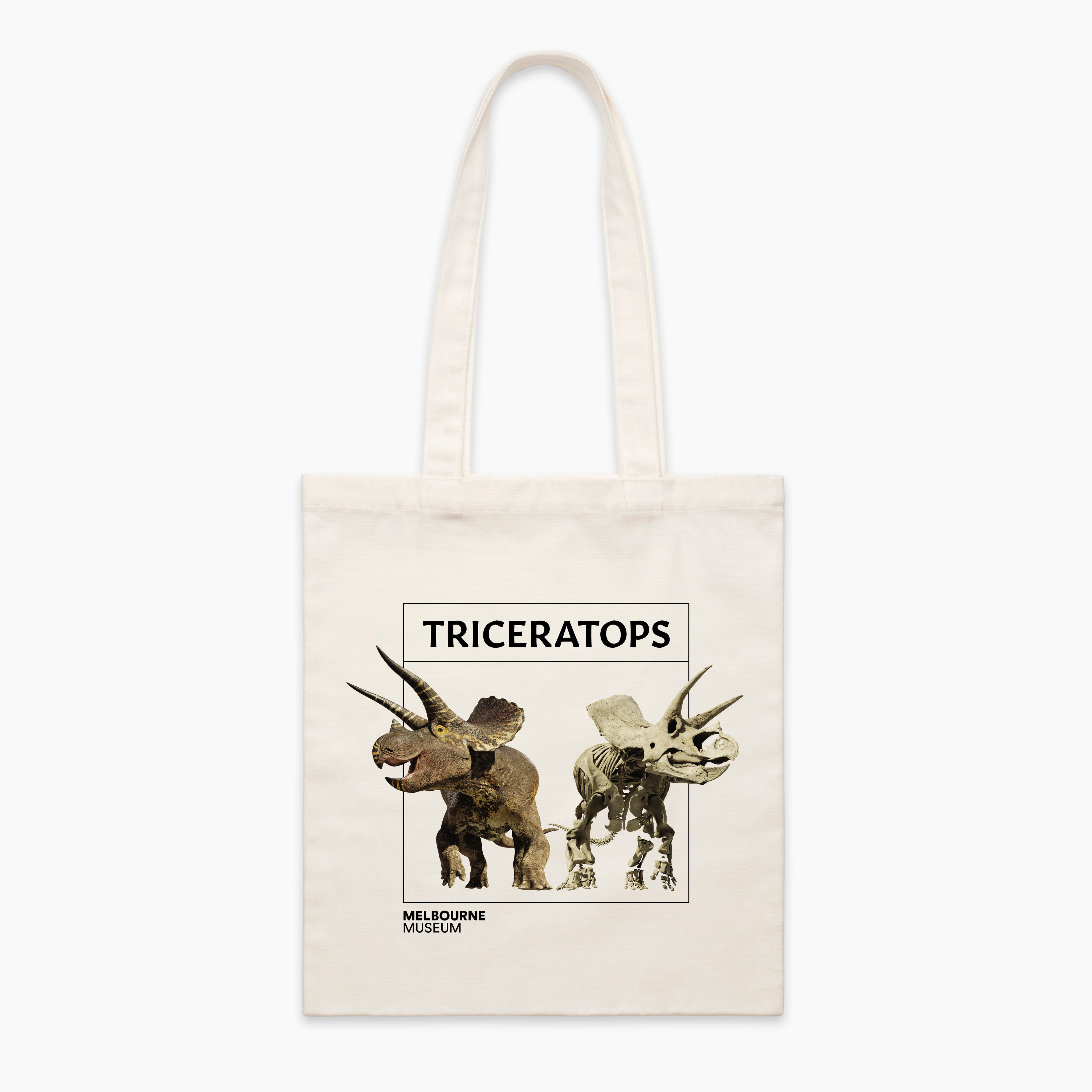 Melbourne Museum Palaeo Triceratops Tote Bag – Museums Victoria Store