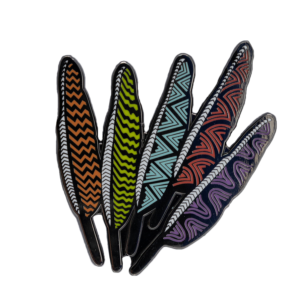Five Feathers Pin